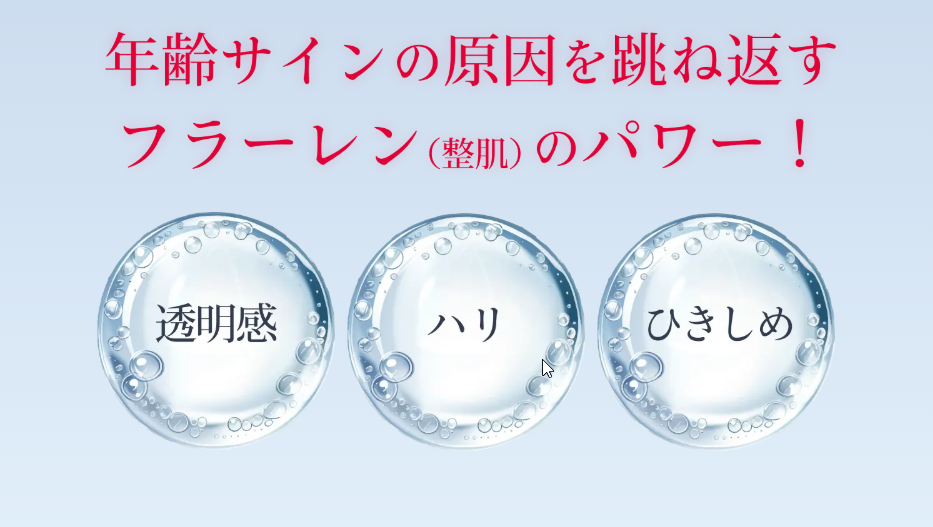 フラーレンの整肌のパワー